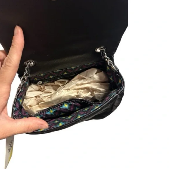 NWT Christian Lacroix Quilted Black Shoulder Bag
